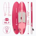 Rinkinys pripučiama lenta SUP AQUASTIC Compact 9'6" pink 20
