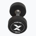 Gumuotas ketaus hantelis XTREXO Pro 12 kg black 7