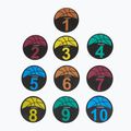 Treniruočių žymekliai OneTeam TRF08 10 pcs BASKET black 3