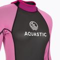 Moteriškas banglenčių neopreninis kostiumas AQUASTIC 3/2 mm WAVEY pink 14
