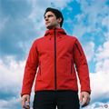 Vyriškas trekingo džemperis KADVA Arix WP 5K/3K softshell hibridas raudonas 6