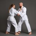 Dziudo kostiumas HOOK Judo - Adult juodas 15