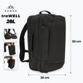 Turistinis kuprinė KADVA traWELL 28 l juoda 2