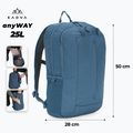 Turistinis kuprinė KADVA anyWAY 25 l tamsiai mėlynas 2