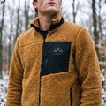 Vyriškas flisinis džemperis KADVA Rodvik rudos spalvos 12