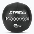 Medicininis kamuolys XTREXO Wall Ball 15 kg juodas