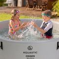 Pripučiamas baseinas AQUASTIC ONSEN drop stitch 700 l 150 cm pilkas 17