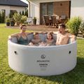 Pripučiamas baseinas AQUASTIC ONSEN drop stitch 1200 l 178 cm pilkas 3