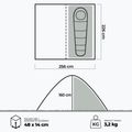 Vienvietė dviračio palapinė KADVA BIKEdome žalia 21