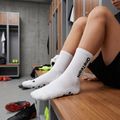 Vaikiškos futbolo kojinės OneTeam Precision Grip non-slip 2-pack white 9