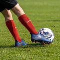 Vaikiškos futbolo kojinės OneTeam Precision football socks rinkinys 2-pack raudona 7