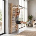 Gimnastikos sienelė su skersiniu XTREXO LW100 wooden 11