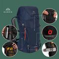 Trekkingo kuprinė KADVA Sendero 35 l plieninės mėlynos spalvos 22