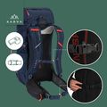 Trekkingo kuprinė KADVA Sendero 35 l plieninės mėlynos spalvos 24