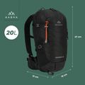 Turistinis kuprinė KADVA Escapada 20 l juoda 18
