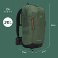 Turistinė kuprinė KADVA Escapada 30 l žalia 28