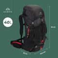Trekkingo kuprinė KADVA Vagabundo 40 l juoda 25