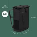 Miestinis kuprinė KADVA Companion 20 l juoda 9