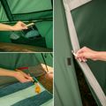 3 vietų kempingo palapinė KADVA Kavio 3 žalia 23