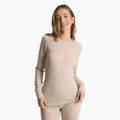 Moteriškų termoaktyvių apatinių komplektas WOOLCANO Merino 100% SET0543 smėlio spalvos 3