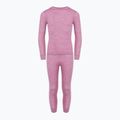Vaikiškų termoaktyvių apatinių komplektas WOOLCANO Merino 100% SET0683 violetinis 2