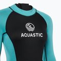 Moteriškas plaukimo hidrokostiumas AQUASTIC Wavey LG WMNS 2 mm juodas/mėtinis 4