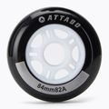 Ratukai riedučiams ATTABO Wheels 84 mm 4 vnt. juodi