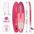 Rinkinys pripučiama lenta SUP AQUASTIC Perth 9'10" pink 24