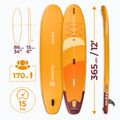 Rinkinys pripučiama lenta SUP AQUASTIC This 12'0" orange 26