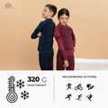 Vaikiškų termoaktyvių apatinių komplektas KADVA Frosty Jrg Set be siūlių rožinis 2
