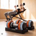 Reguliuojamų hantelių rinkinys XTREXO 2 x 10 kg multicolor 15