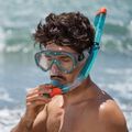 Paviršinio nardymo rinkinys AQUASTIC Jetty kaukė + vamzdelis + plaukmenys mėlynas 17