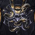 Ground Game Oni Samurai vyriškas marškinėliai su kapišonu black 22RASHSSSAM3 6