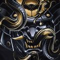 Vyriški Ground Game MMA šortai Oni Samurai black 22SHORMMASAM3 7
