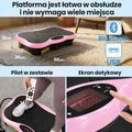 Vibracinė platforma Extralink Moonwalk Spin Move black/pink 15