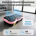 Vibracinė platforma Extralink Moonwalk Spin Move black/pink 16