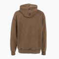 Vyriškas džemperis PROSTO Checked Hoodie dark brown 2