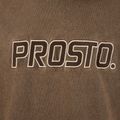 Vyriškas džemperis PROSTO Checked Hoodie dark brown 4