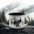 Kelioninis puodelis Alpinus Enamelled White Bear 3