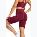 Moteriški treniruočių šortai Gym Glamour Push Up 2.0 merlot 6