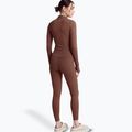 Moteriški marškinėliai ilgomis rankovėmis JOYINME Motion LS 1/4 Zip chestnut 3