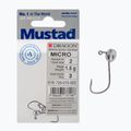 Mustad Micro jig galvutės 3 vnt. 2 dydžio sidabrinės PDF-729-015-002