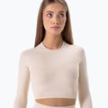 Moteriški treniruočių marškinėliai ilgomis rankovėmis Carpatree Allure Seamless cream beige 3