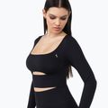 Moteriški treniruočių marškinėliai ilgomis rankovėmis Carpatree Dopamine Buzz Seamless obsidian black 5