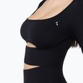 Moteriški treniruočių marškinėliai ilgomis rankovėmis Carpatree Dopamine Buzz Seamless obsidian black 7
