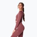 Moteriški treniruočių marškinėliai ilgomis rankovėmis Carpatree Dopamine Buzz Seamless rose/brown 3