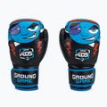 Ground Game Prodigy vaikiškos bokso pirštinės juodos ir mėlynos spalvos