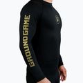 Vyriška Ground Game Athletic Gold Rashguard blauzdinė juoda RASHATHGOLDLS 2