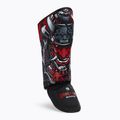 Ground Game Samurai blauzdikaulių apsaugos juodos ir raudonos spalvos