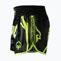 Vyriški Ground Game Muay Thai Neon treniruočių šortai juoda/žalia neoninė 4
